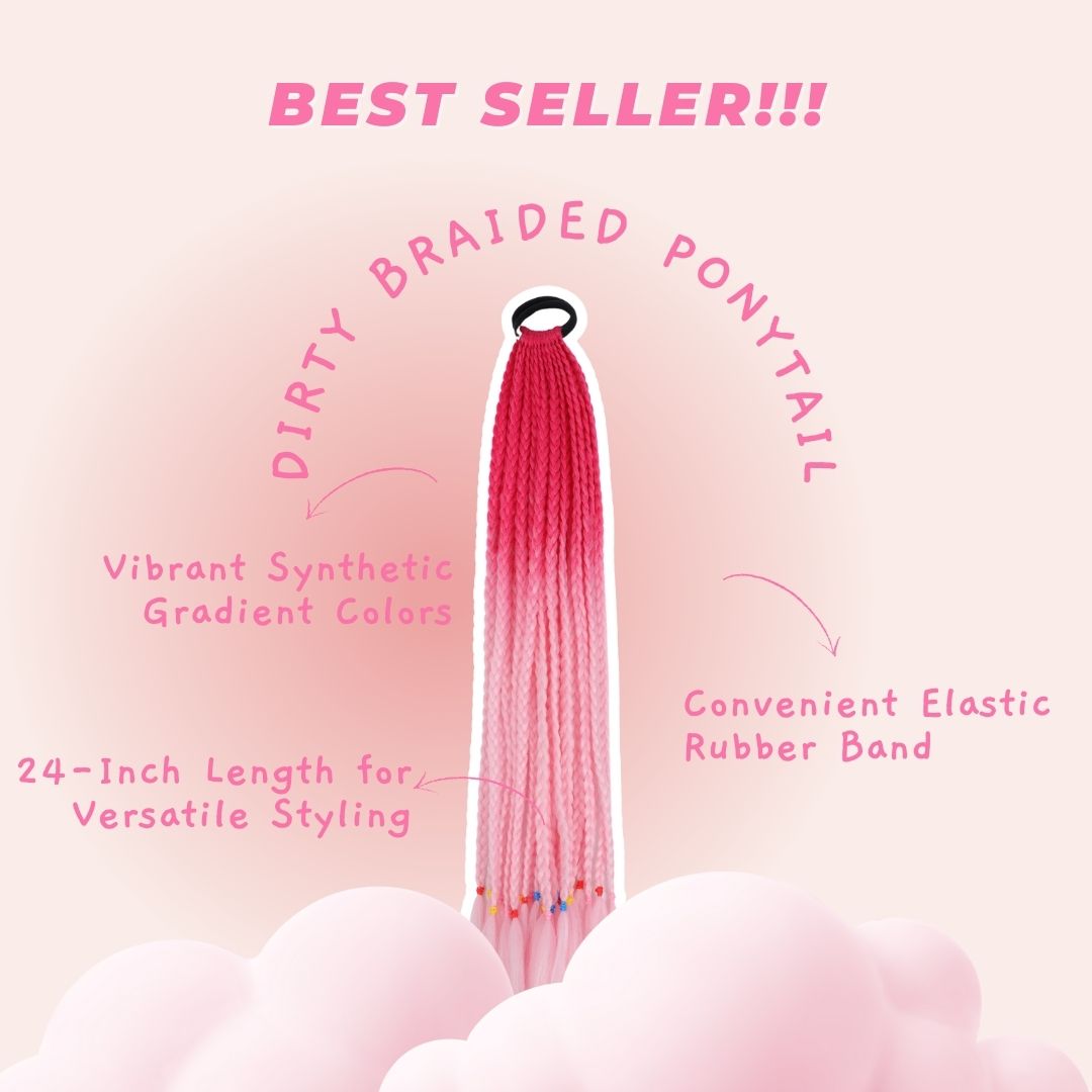 Dirty Braided Ponytail