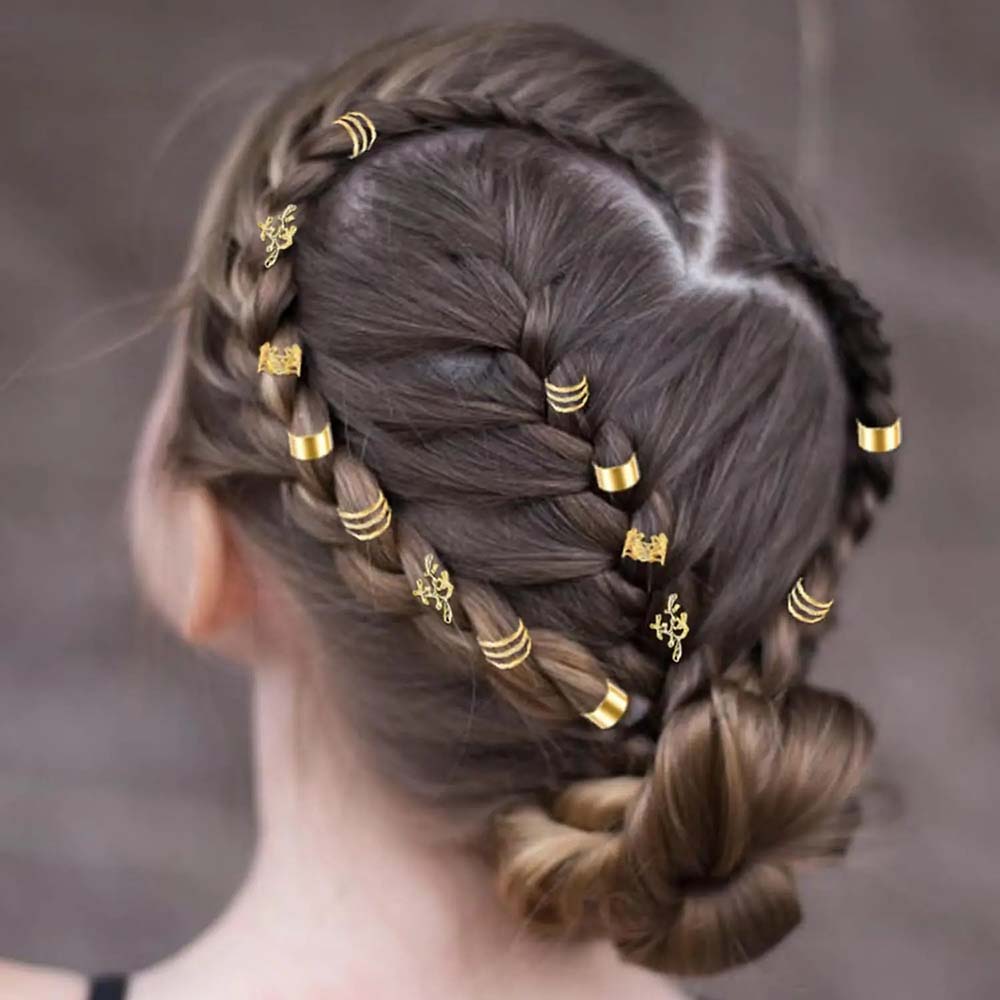 BOHO BRAID HAIR CUFFS &amp; RINGS