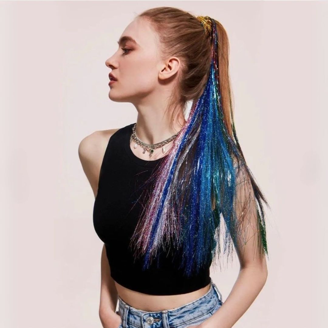 SPARKLE HOLOGRAPHIC HAIR HIGHLIGHTS